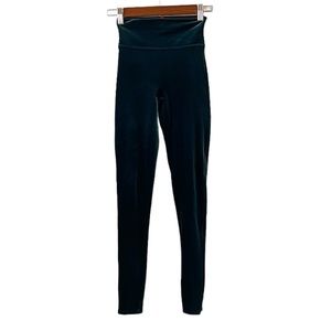 SPANX Velvet Leggings In Forest Green Size XS